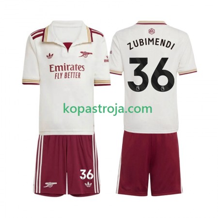 Billiga Fotbollströjor Arsenal Martin Zubimendi 36 Barn Tredje tröja 2025/26 Kortärmad